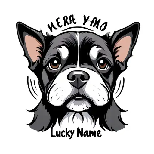 Dog Ears With Lucky Name