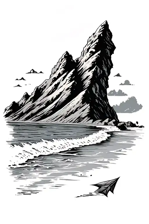 Mountain Beach Arrow