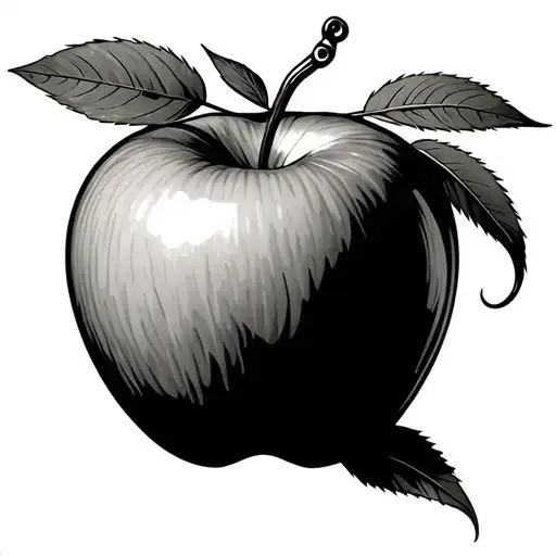 Fishing Hook With A Apple