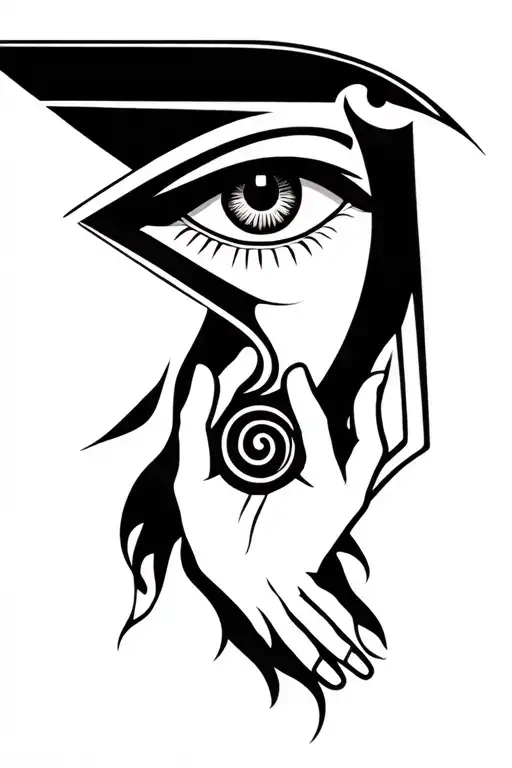 Eye Of Horus And Hopi Healing Hands