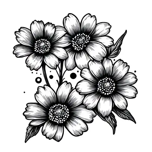 Flowers Dots Depression Survivor