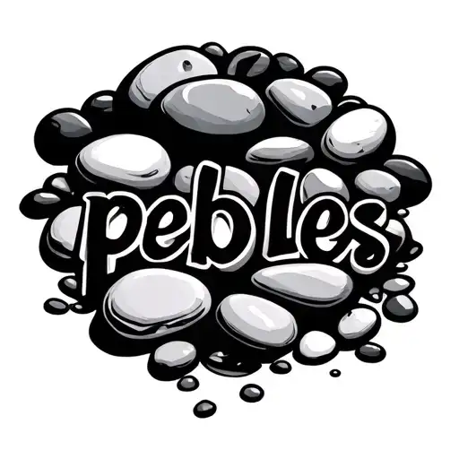 The Word Pebbles Written In Pebbles
