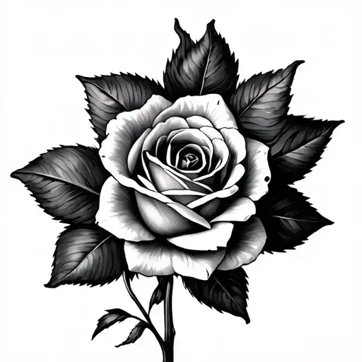 Narcissus And Rose Intertwined