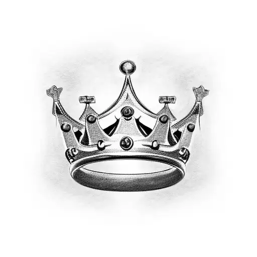 King's Crown Over Letter R