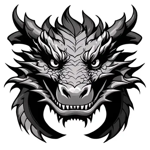 Dragon Head Smiling