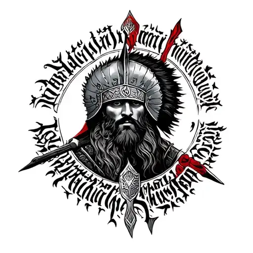 Albanian Warrior Albanian Language Written