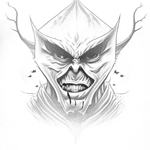 An Evil Priest Grinning In A Dark Forest Surrounded By Bats