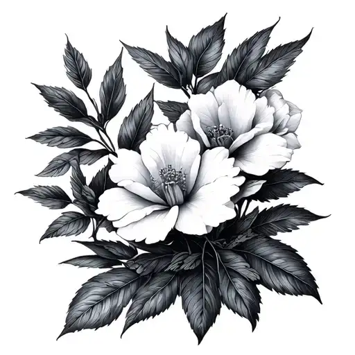 Fine Line Botanical Illustration