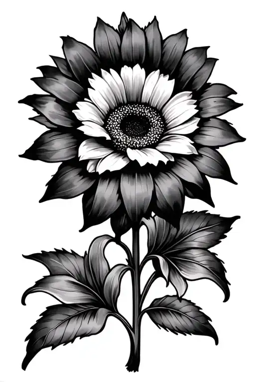 Sunflower And Lilly Flower