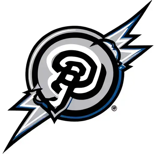Padres Logo With Chargers Lightning Bolt In The Background