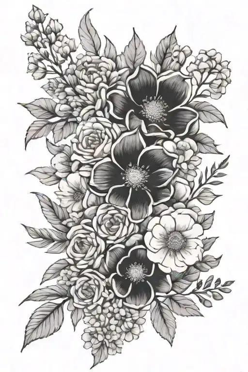 Birth Flower Bouquet