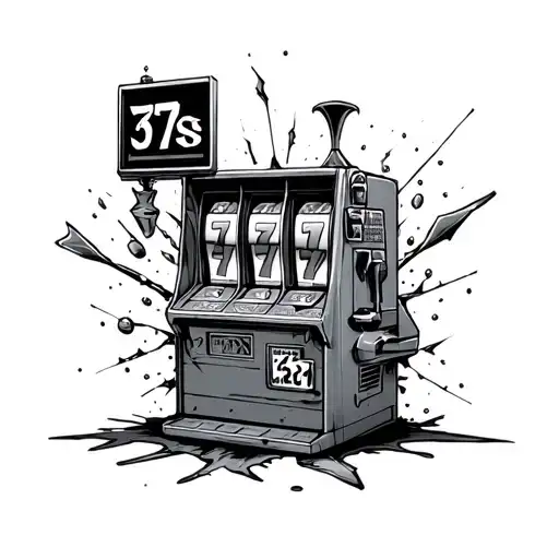 3 7S In A Broken Slot Machine