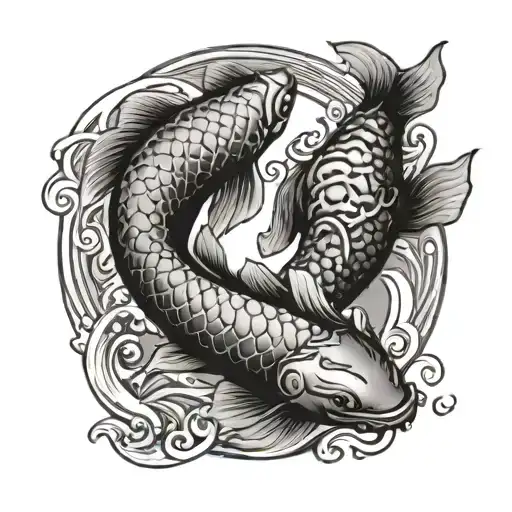 Koi Fish Ying Yang