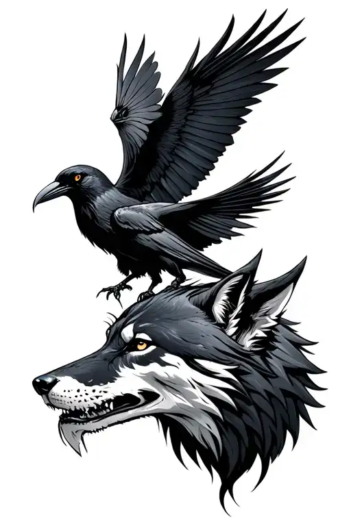 Angle Of Death Crow And Wolf