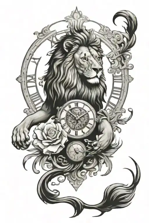 Lion Clock