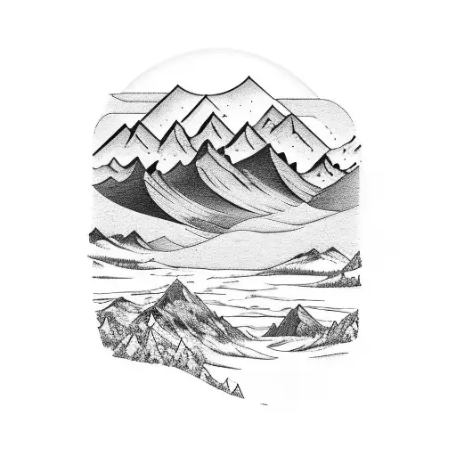 Mountain Scene Forearm