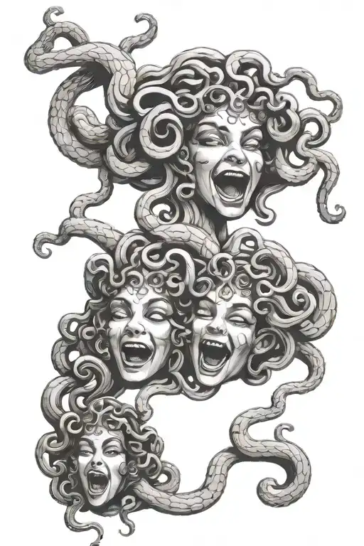 Medusa See No Evil Speak No Evil Hear No Evil Speak No Evil