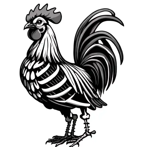Rooster Skeleton