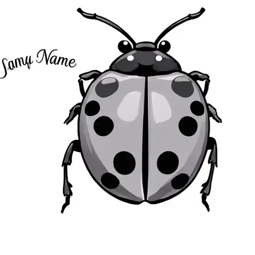 Lady Bug With Name Incorporated Girly