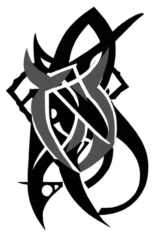 Concept Geometric Design Combining Irish Gaelic Elements