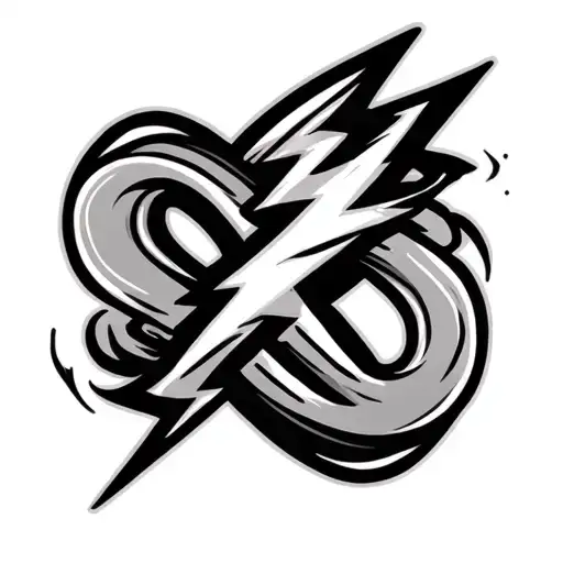 Thunder Bolt And Infinity Symbol