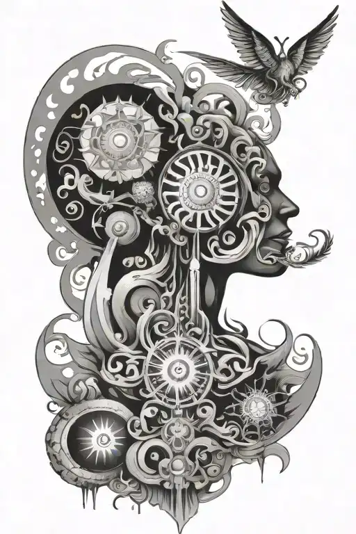 An Abstract Representation Of The Spiritual Enlightenment Experienced During A Trip On Lsd