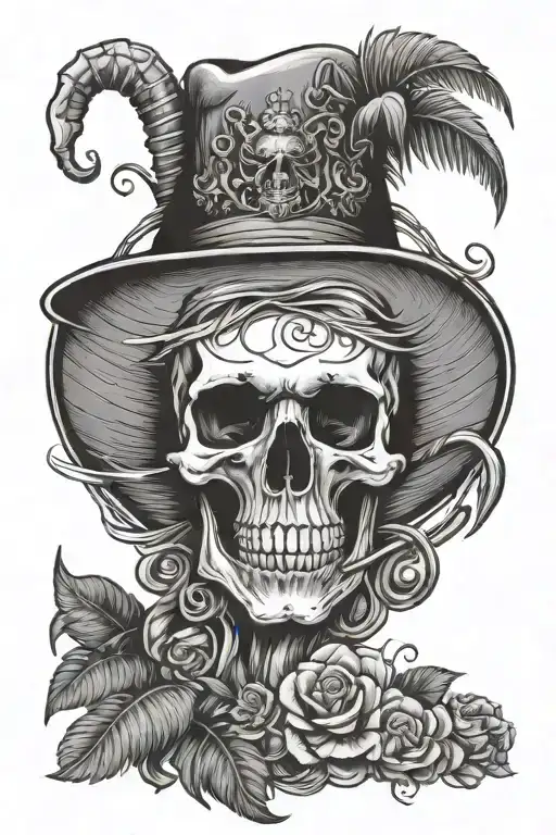 Skull Death On Vacation