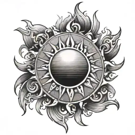 Sun With Name Written In It