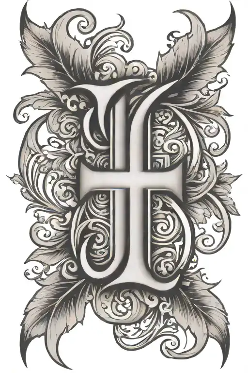 Symbol Using Initials W A F A Tattoo Design