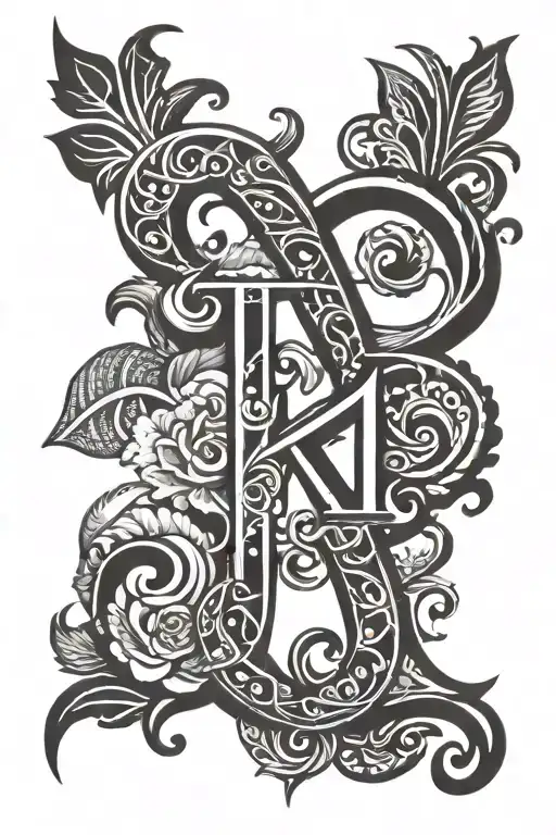 Symbol Using Initials W A F A Tattoo Design