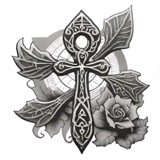 An Ankh With A Scale Balanced