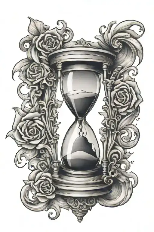 Female Hourglass With Storm