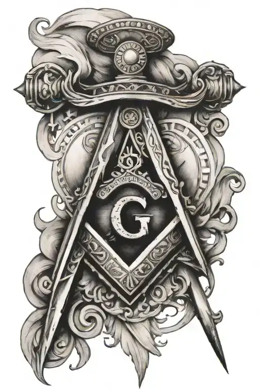 Masonic Square And Compass