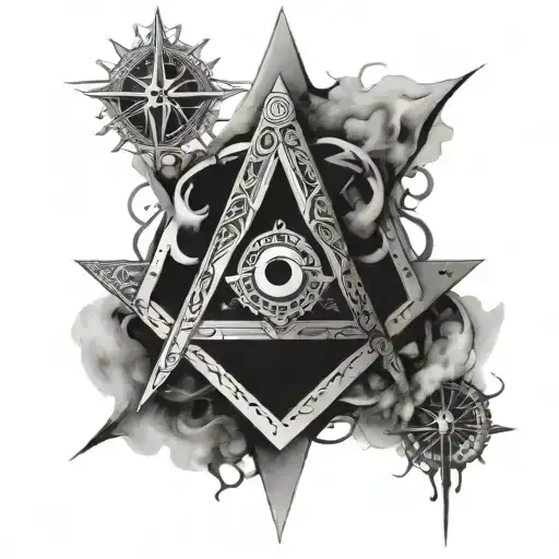 Freemasonry And The Seven Hermetic Principles Represented Through Abstract Symbols