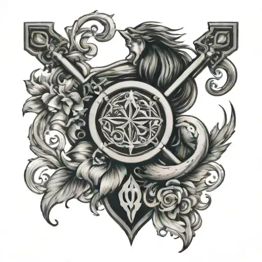 Aquarius & Sagittarius Love Symbol