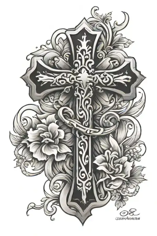 Breast Cancer Cross Made