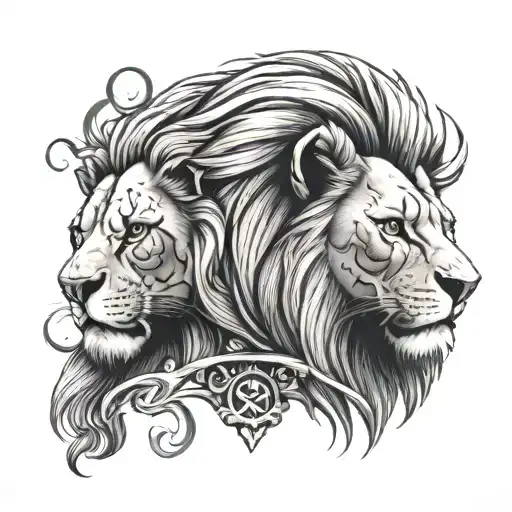 Half Skull Half Lion