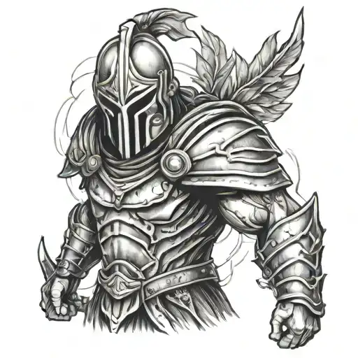 Ghost Spartan Warrior With Hand