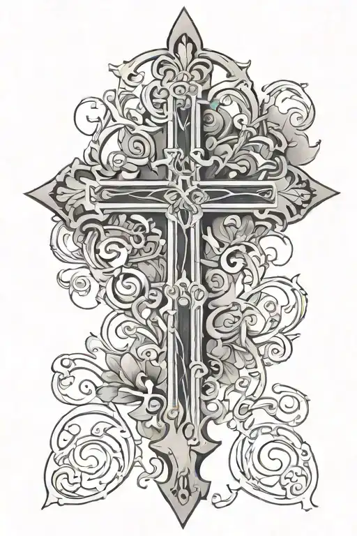 Cross With July 2005 Roman Numeral