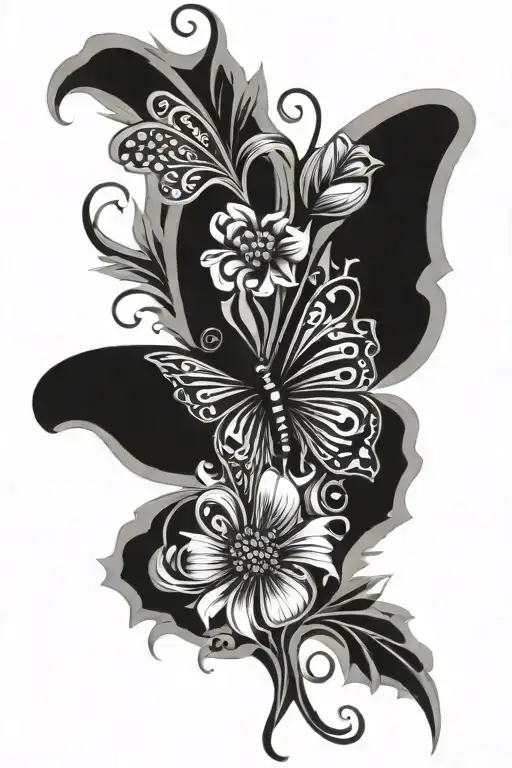 Vine Wrapping Butter Fly