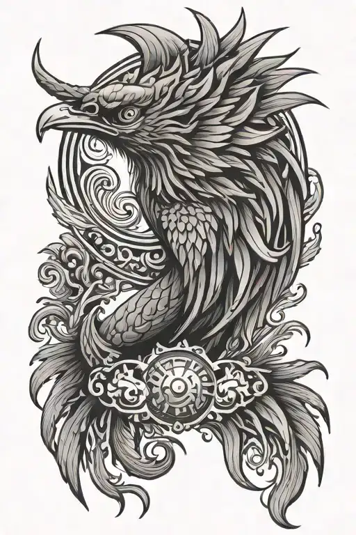 Phoenix Tatto Rising Sun