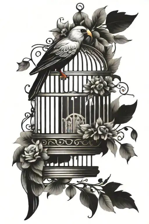 Bird Cage Shaped Like A Bird Case