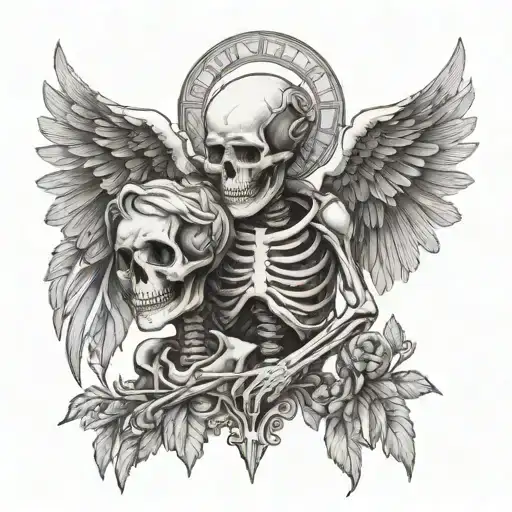 Skeleton And Angel