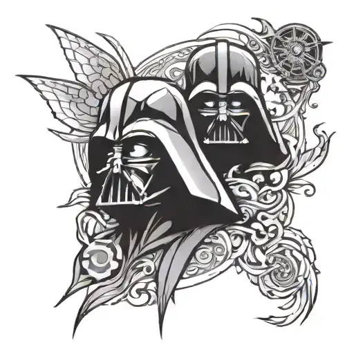 Represents Dark Side And Light Side