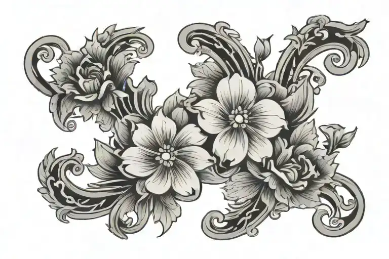 Horseshoe Floral Patterns