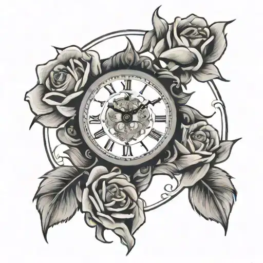 Lion Clock Rose