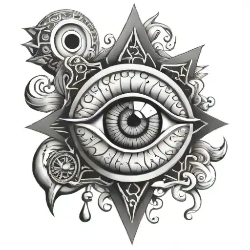 Evil Eye With Waves And Star Of David Star Wars