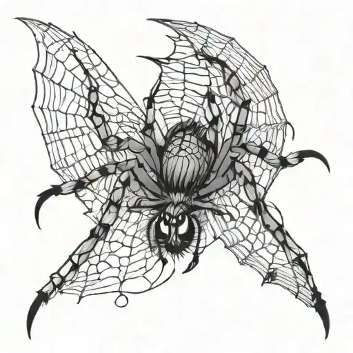 Spider Attacking Bird Flying