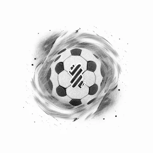 Weather Forecast Symbols Forming A Football Shape