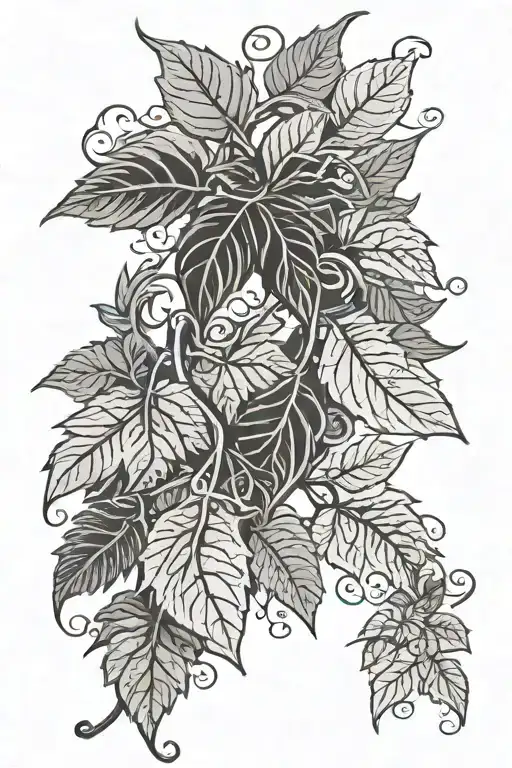 Vine With Names In The Leaves